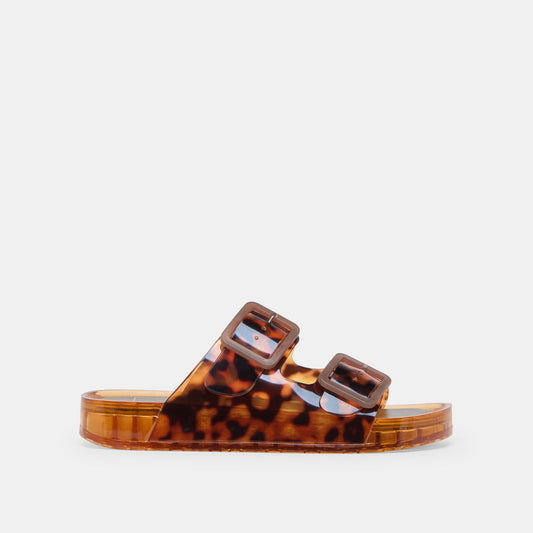Julio Tortoise Vinyl Sandals - TORTOISE VINYL
