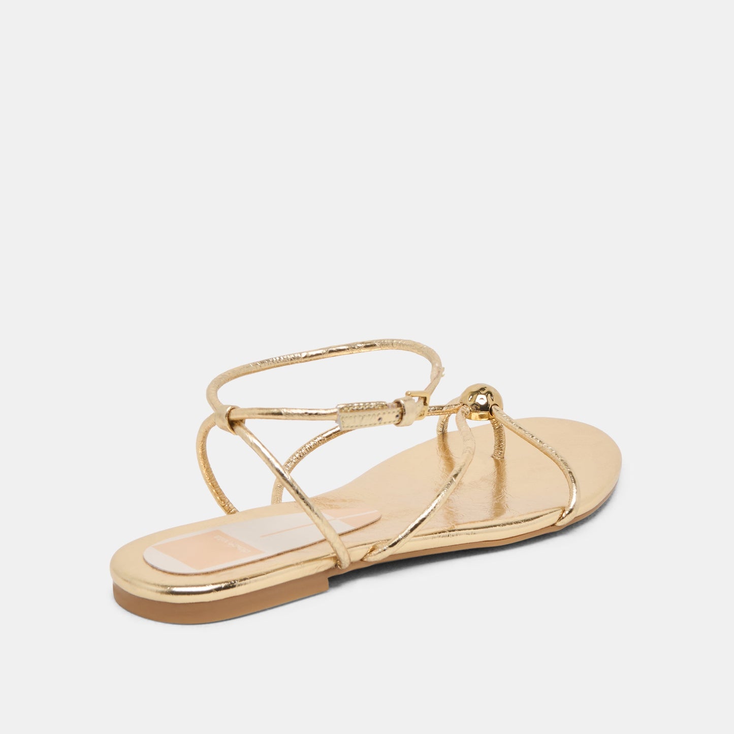 Kenley Gold Leather Sandals - GOLD LEATHER