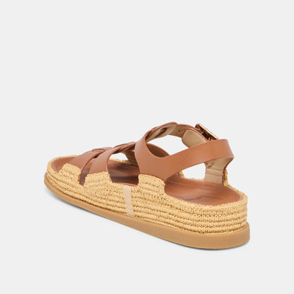 Shenna Saddle Leather Sandals - SADDLE LEATHER