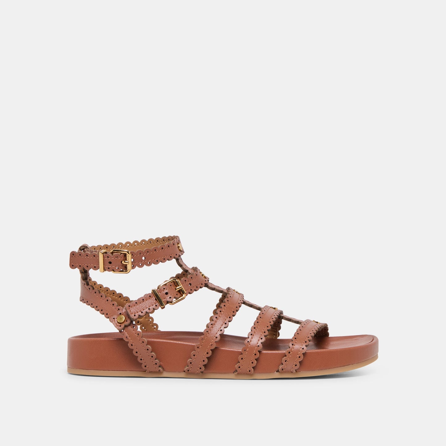 Susana Cognac Leather Sandals - COGNAC LEATHER