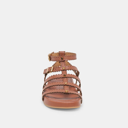Susana Cognac Leather Sandals - COGNAC LEATHER