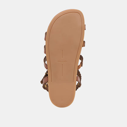 Susana Cognac Leather Sandals - COGNAC LEATHER