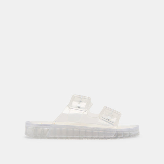 Julio Crystal Vinyl Sandals - CRYSTAL VINYL