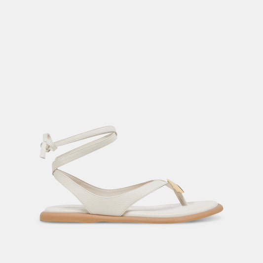 JUDY SANDALS BONE LEATHER - BONE LEATHER