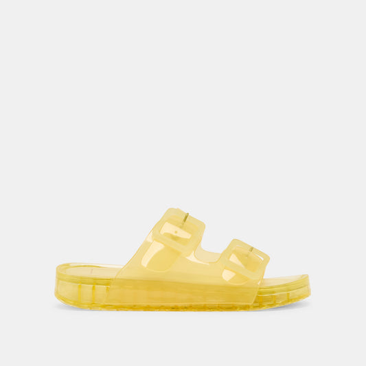 Julio Lemon Vinyl Sandals - LEMON VINYL