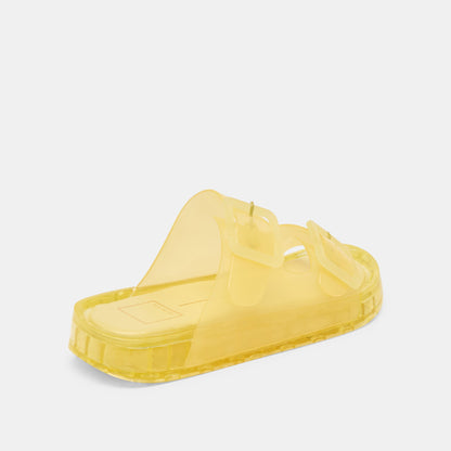 Julio Lemon Vinyl Sandals - LEMON VINYL