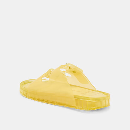 Julio Lemon Vinyl Sandals - LEMON VINYL