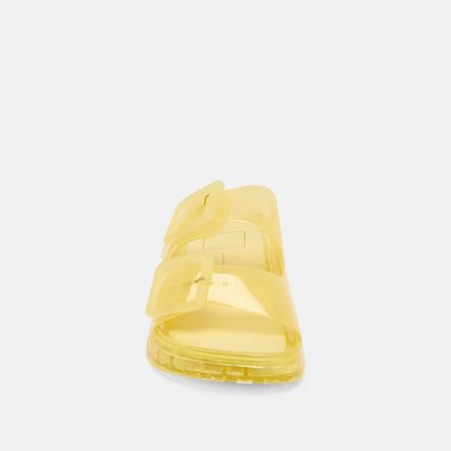 Julio Lemon Vinyl Sandals - LEMON VINYL