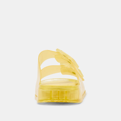 Julio Lemon Vinyl Sandals - LEMON VINYL