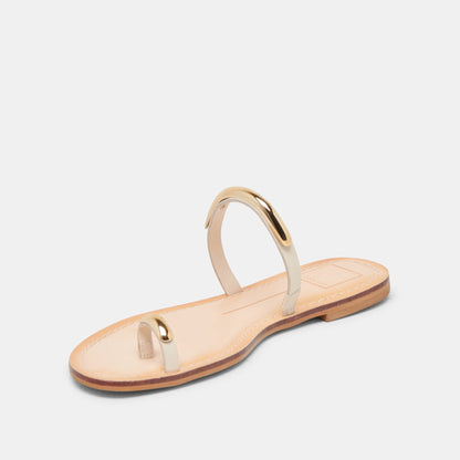 WINK SANDALS BONE LEATHER - BONE LEATHER