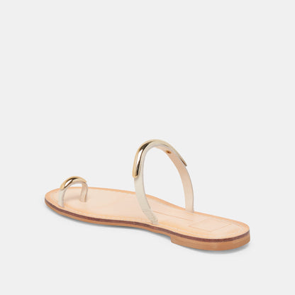 WINK SANDALS BONE LEATHER - BONE LEATHER
