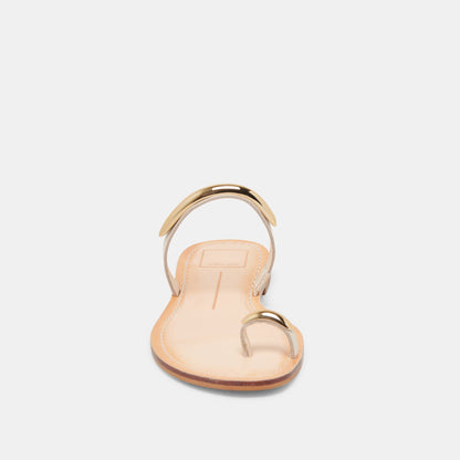 WINK SANDALS BONE LEATHER - BONE LEATHER