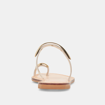 WINK SANDALS BONE LEATHER - BONE LEATHER