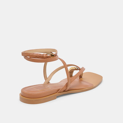 Tyrice Espresso Leather Sandals - ESPRESSO LEATHER