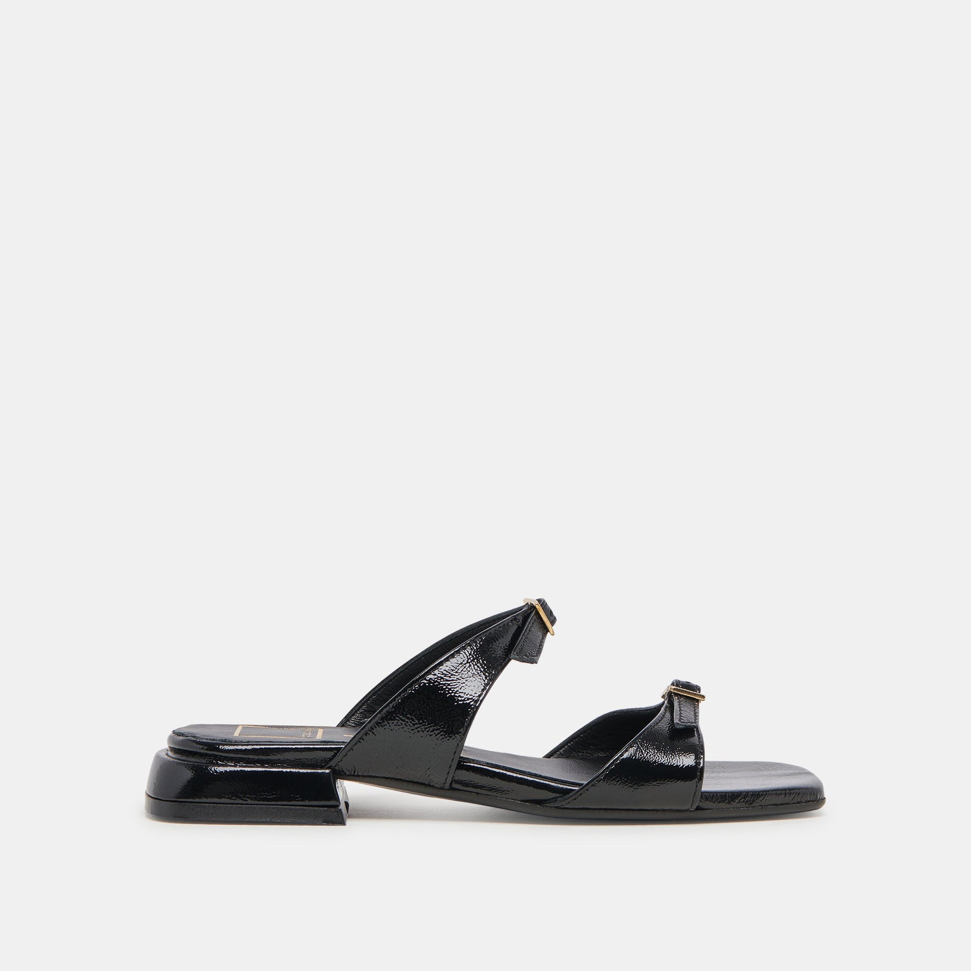 LAVERN SANDALS MIDNIGHT CRINKLE PATENT - MIDNIGHT CRINKLE PATENT