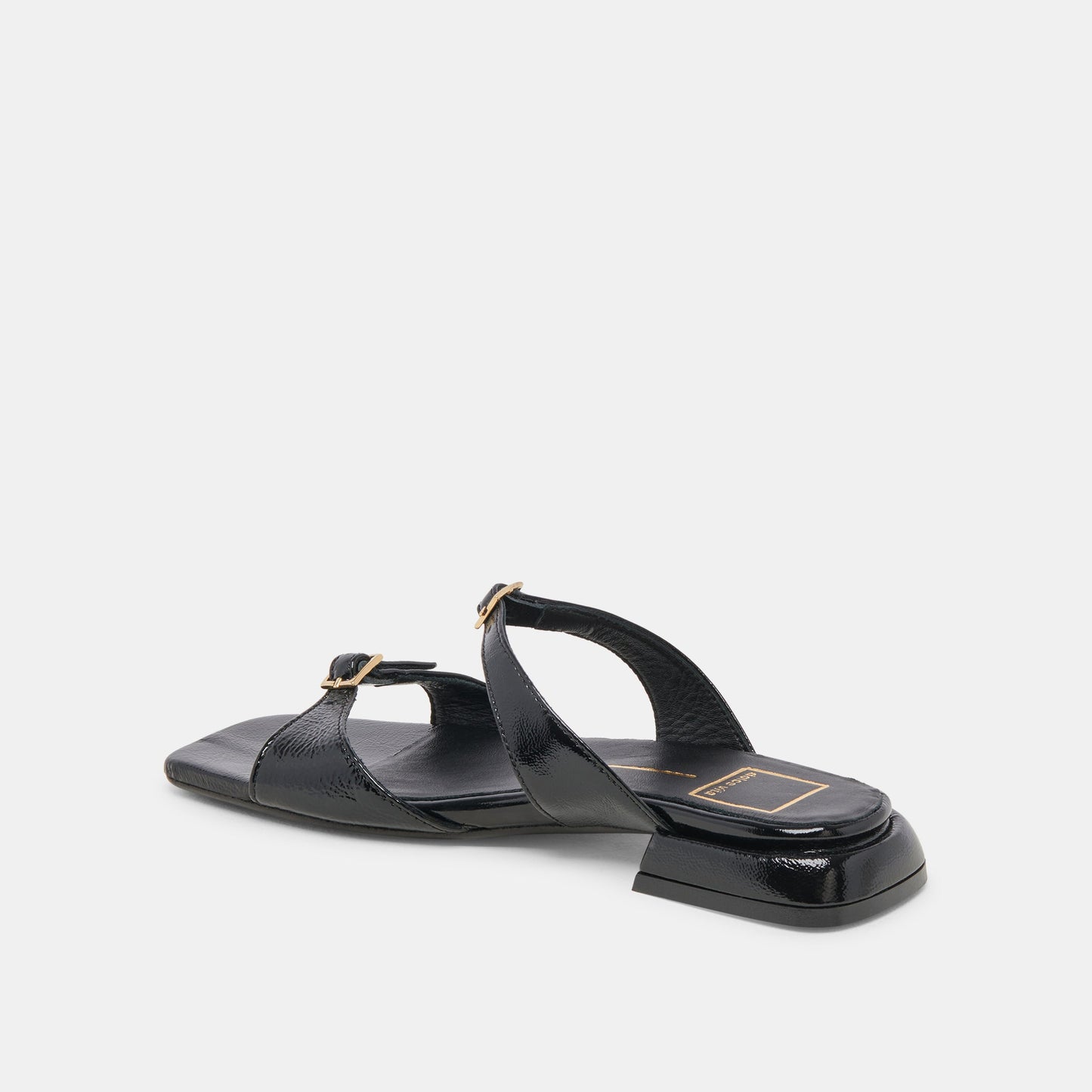 LAVERN SANDALS MIDNIGHT CRINKLE PATENT - MIDNIGHT CRINKLE PATENT