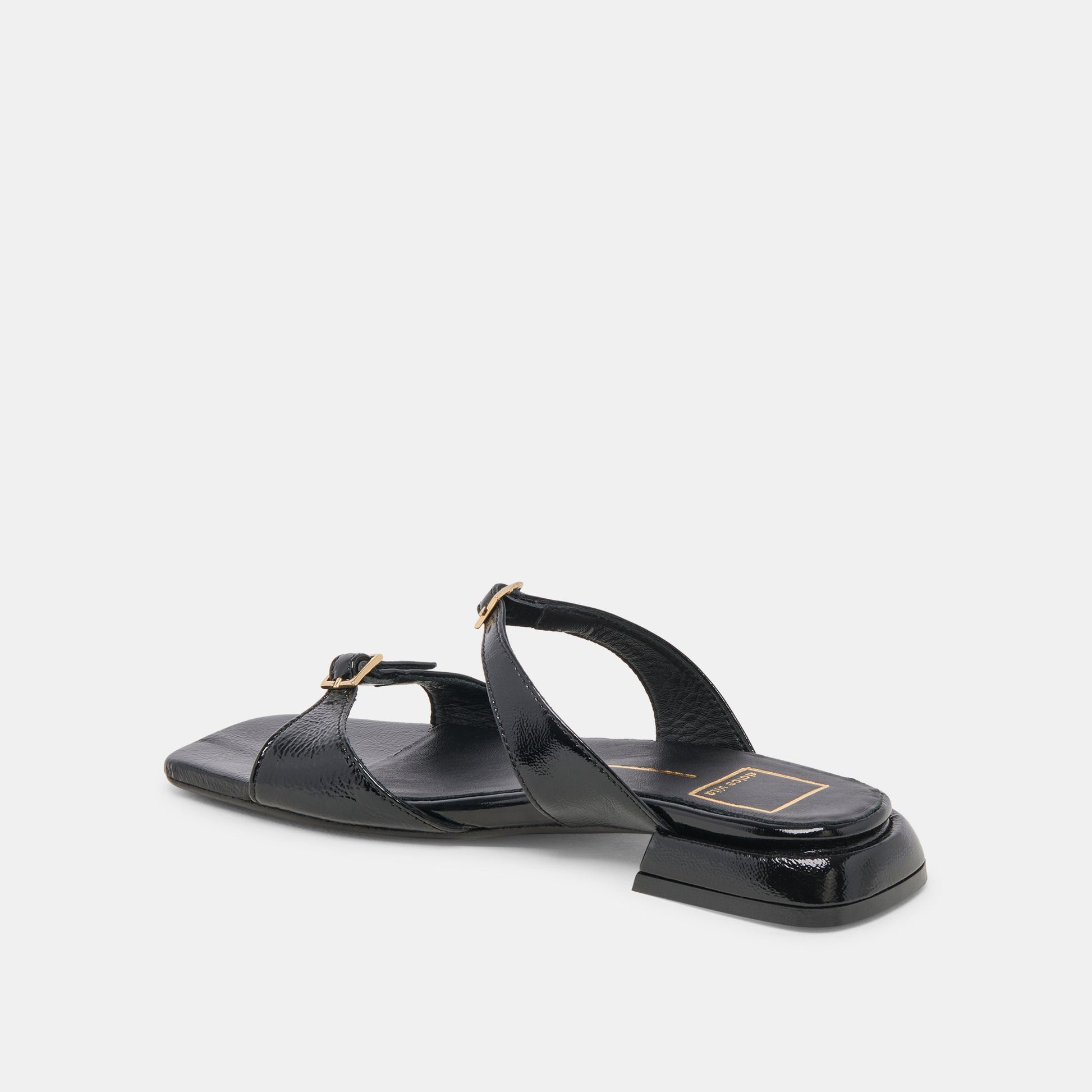 LAVERN SANDALS MIDNIGHT CRINKLE PATENT - MIDNIGHT CRINKLE PATENT