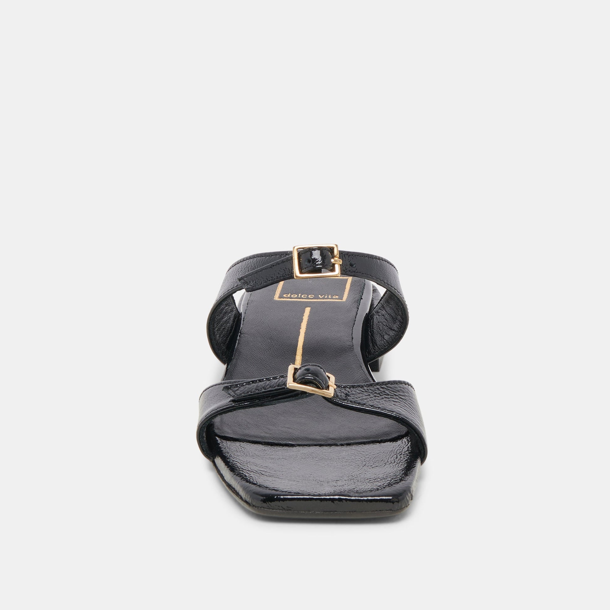 LAVERN SANDALS MIDNIGHT CRINKLE PATENT - MIDNIGHT CRINKLE PATENT