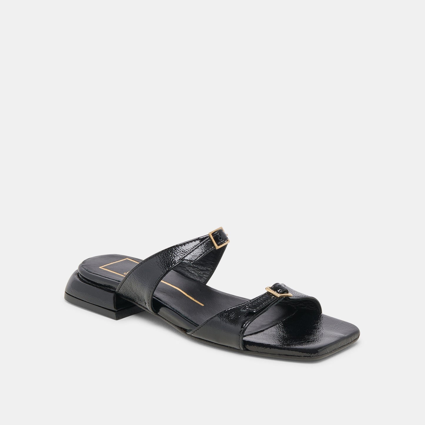 LAVERN SANDALS MIDNIGHT CRINKLE PATENT - MIDNIGHT CRINKLE PATENT
