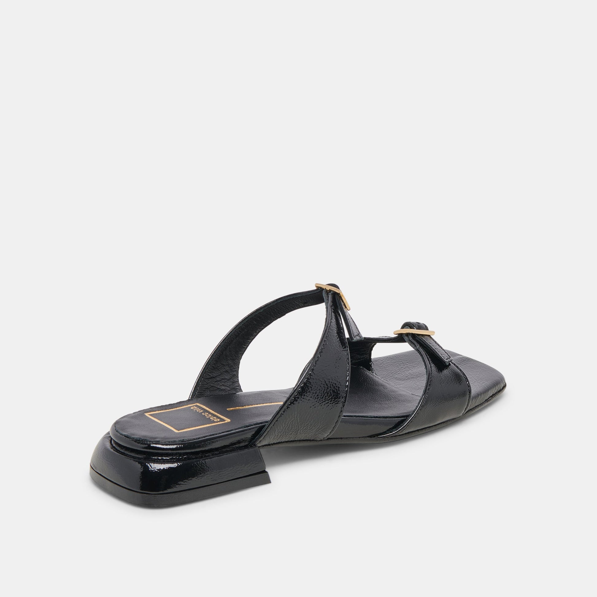 LAVERN SANDALS MIDNIGHT CRINKLE PATENT - MIDNIGHT CRINKLE PATENT