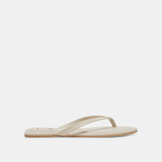 LAYNEY SANDALS IVORY LEATHER - IVORY LEATHER