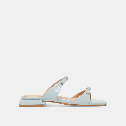 LAVERN SANDALS ICE BLUE CRINKLE PATENT - ICE BLUE CRINKLE PATENT