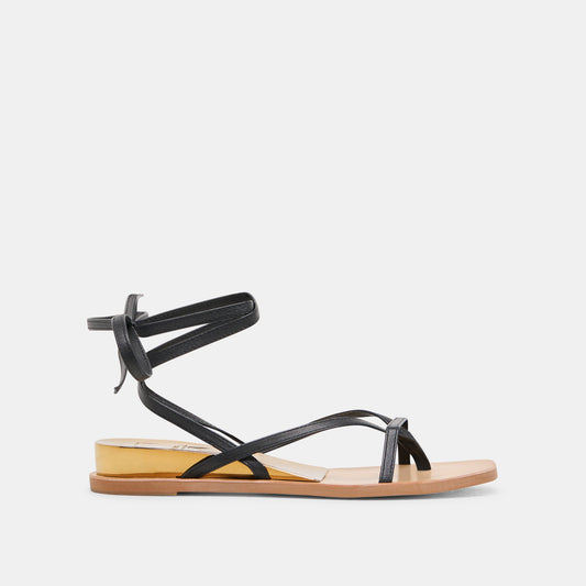 RUDIE SANDALS BLACK LEATHER - BLACK LEATHER