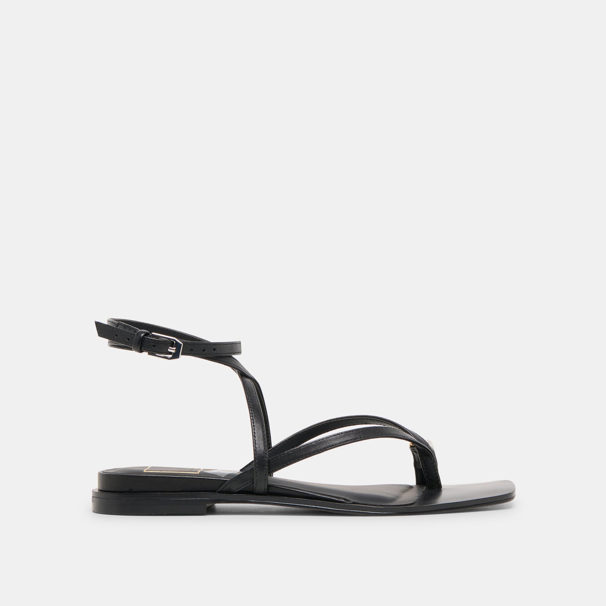 Tyrice Black Leather Sandals - BLACK LEATHER