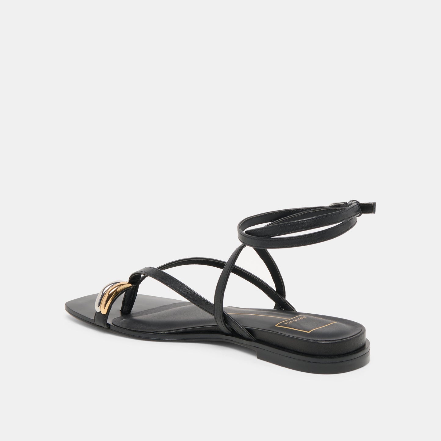 Tyrice Black Leather Sandals - BLACK LEATHER