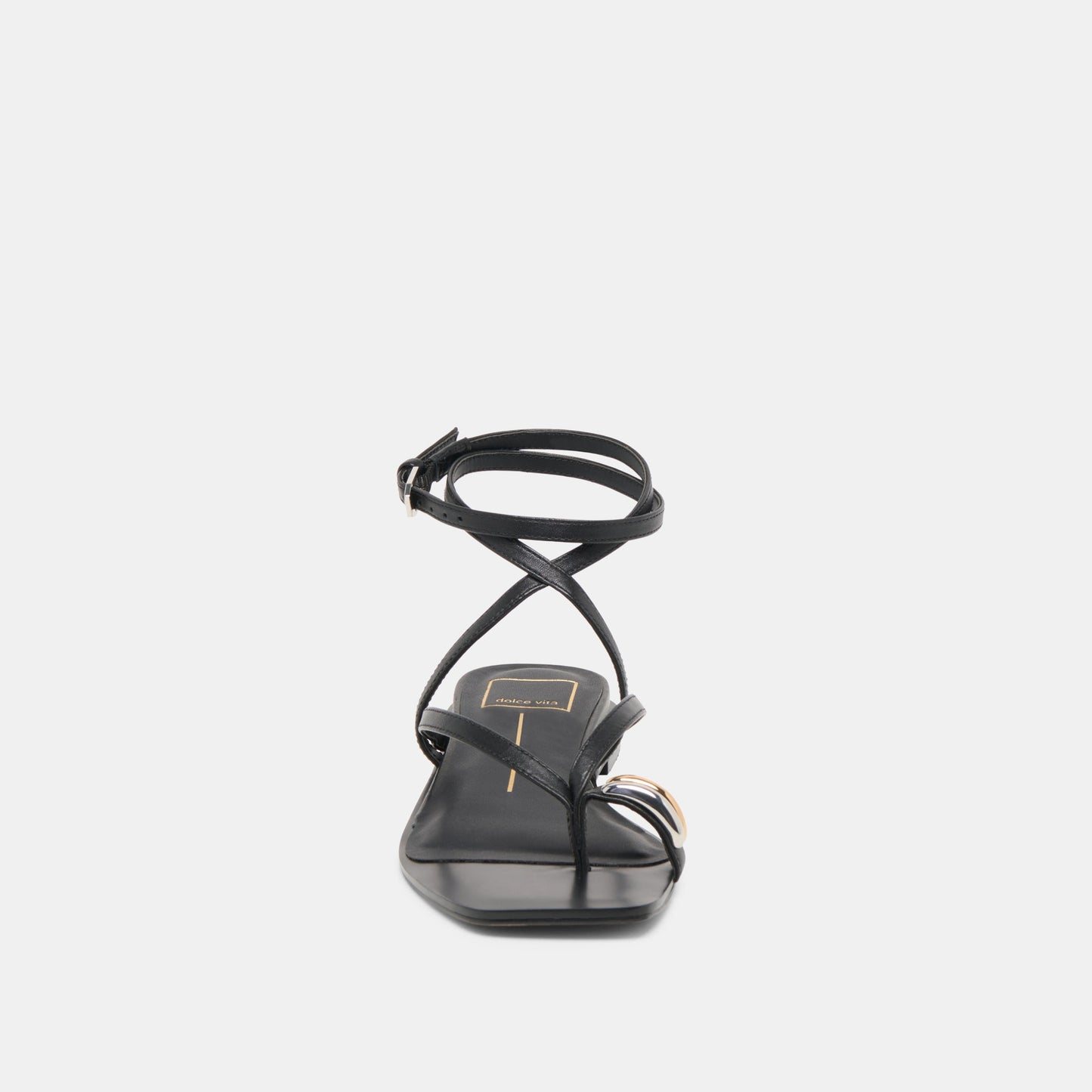 Tyrice Black Leather Sandals - BLACK LEATHER