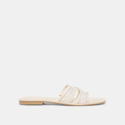 Flori Off White Mesh Sandals - OFF WHITE MESH