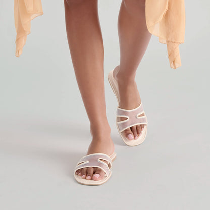 Flori Off White Mesh Sandals - OFF WHITE MESH