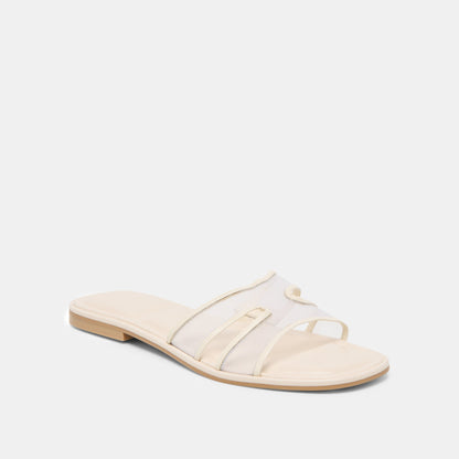 Flori Off White Mesh Sandals - OFF WHITE MESH