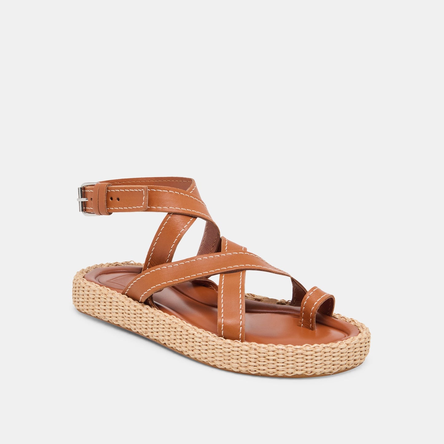 ROXIE SANDALS BROWN LEATHER - BROWN LEATHER