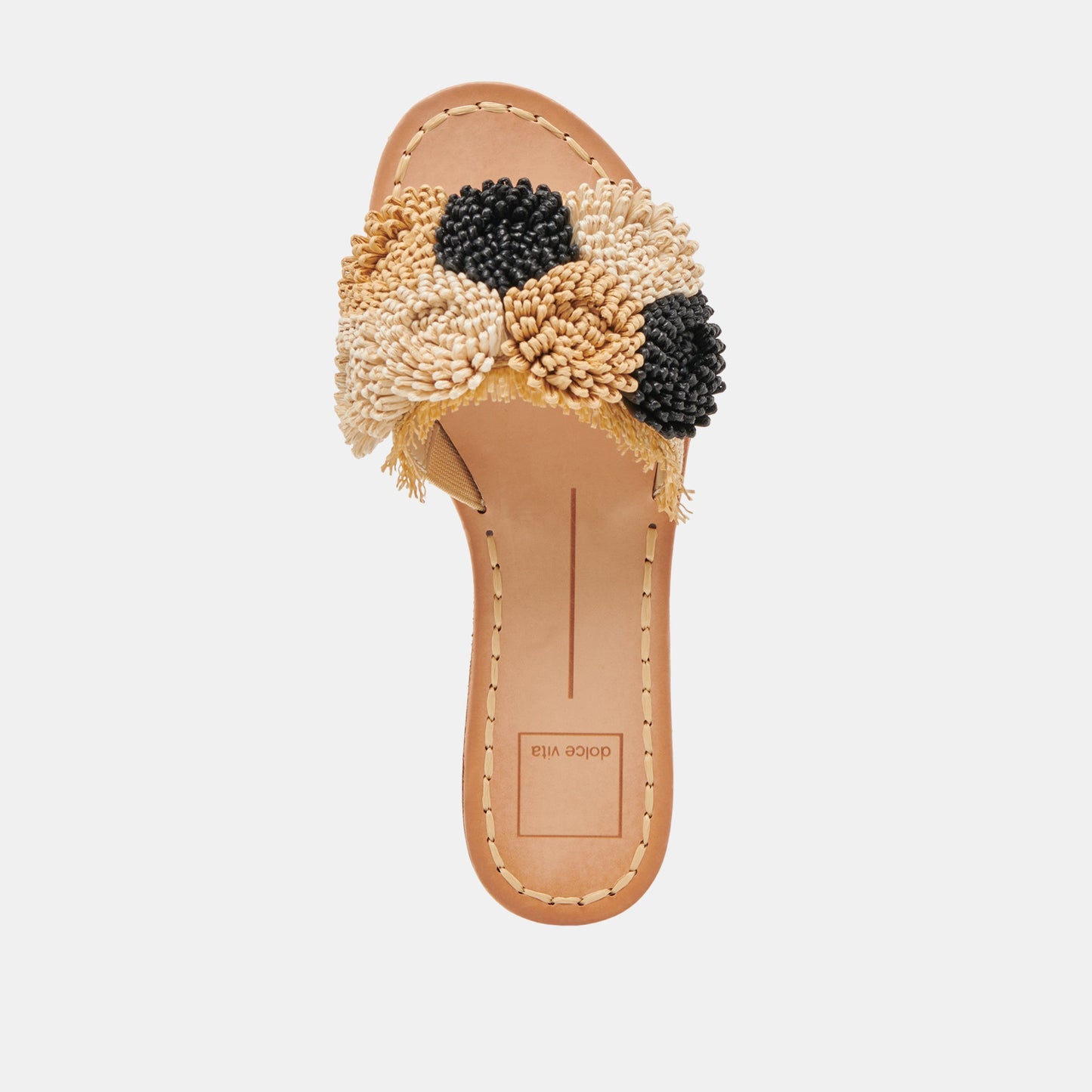 DANELA SANDALS BLACK NATURAL RAFFIA - BLACK NATURAL RAFFIA
