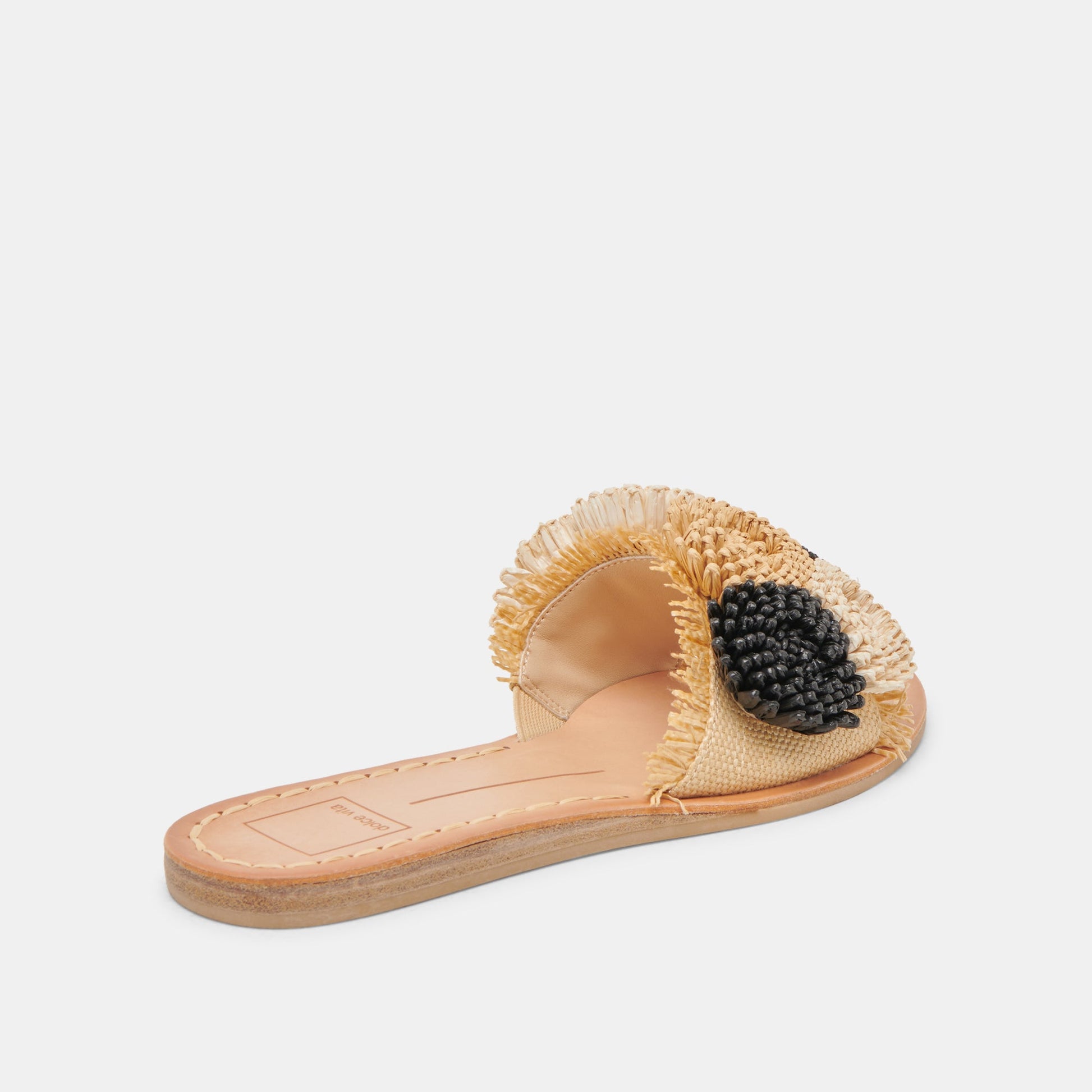 DANELA SANDALS BLACK NATURAL RAFFIA - BLACK NATURAL RAFFIA