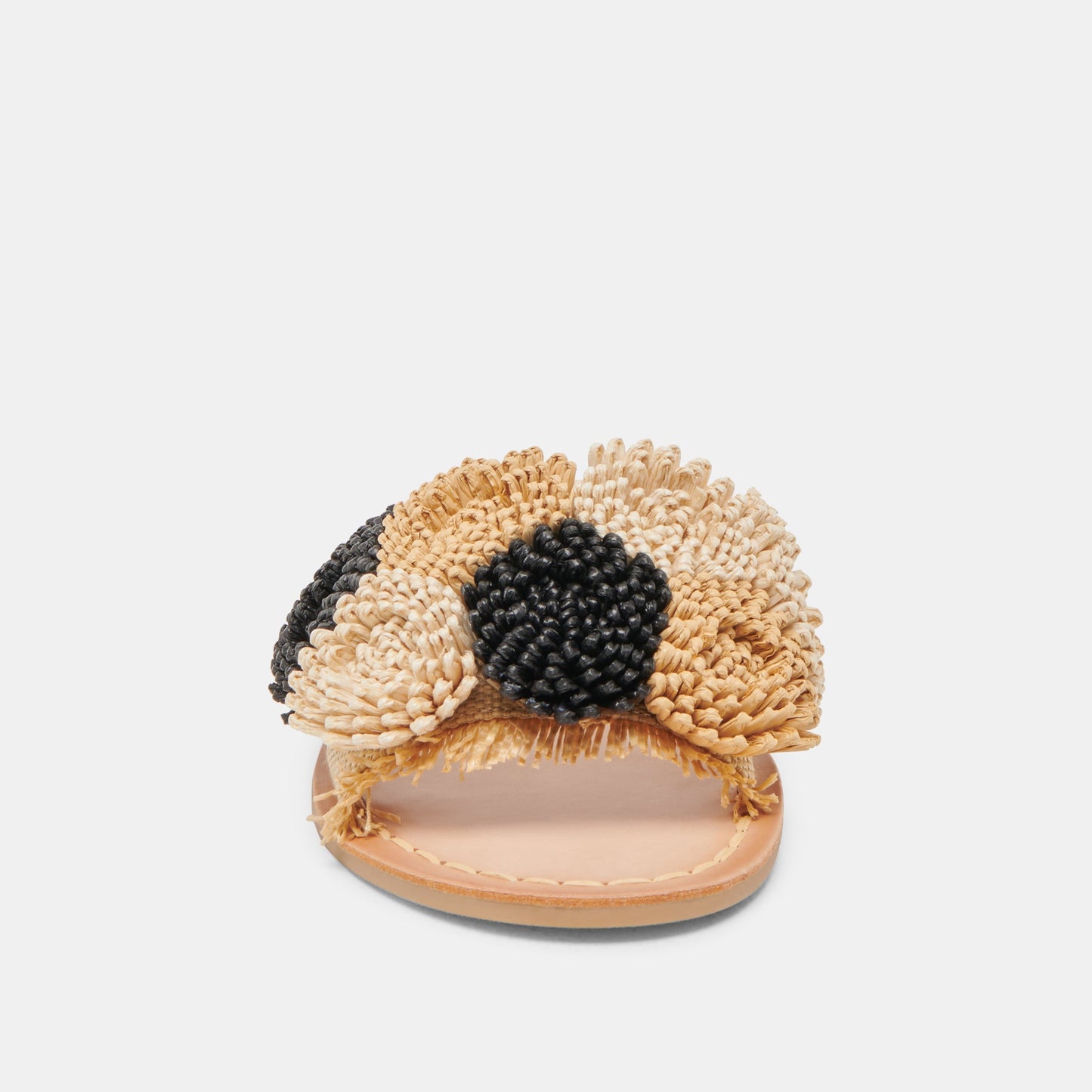DANELA SANDALS BLACK NATURAL RAFFIA - BLACK NATURAL RAFFIA
