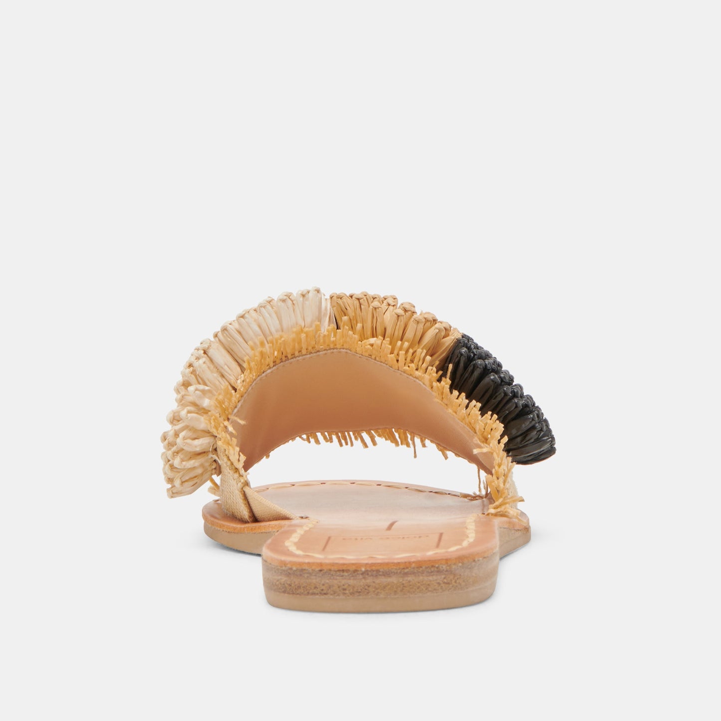 DANELA SANDALS BLACK NATURAL RAFFIA - BLACK NATURAL RAFFIA
