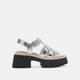 SILVER DISTRESSED LEATHER