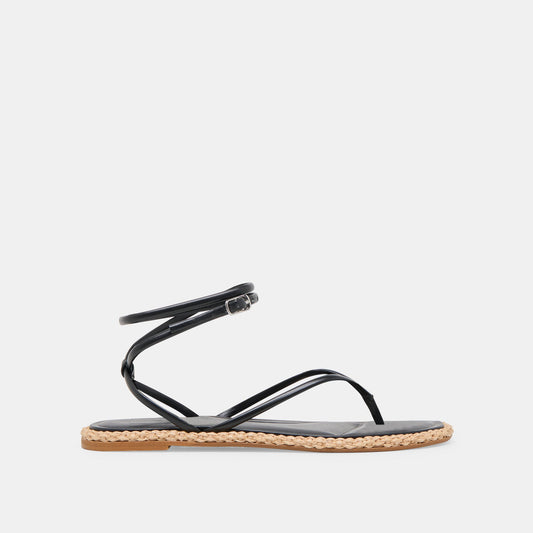 COVE SANDALS BLACK LEATHER - BLACK LEATHER