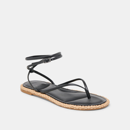 COVE SANDALS BLACK LEATHER - BLACK LEATHER