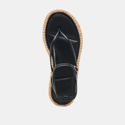 COVE SANDALS BLACK LEATHER - BLACK LEATHER