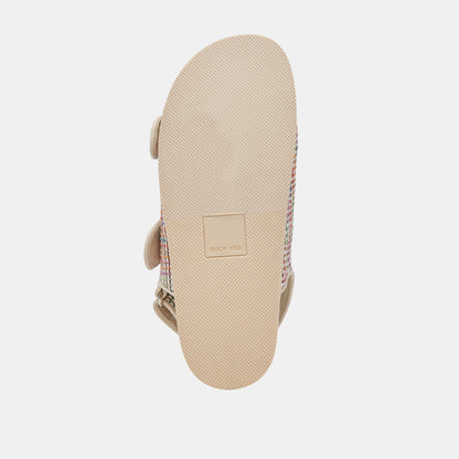 STARLA PRIDE SANDALS WHITE MULTI RAFFIA - WHITE MULTI RAFFIA