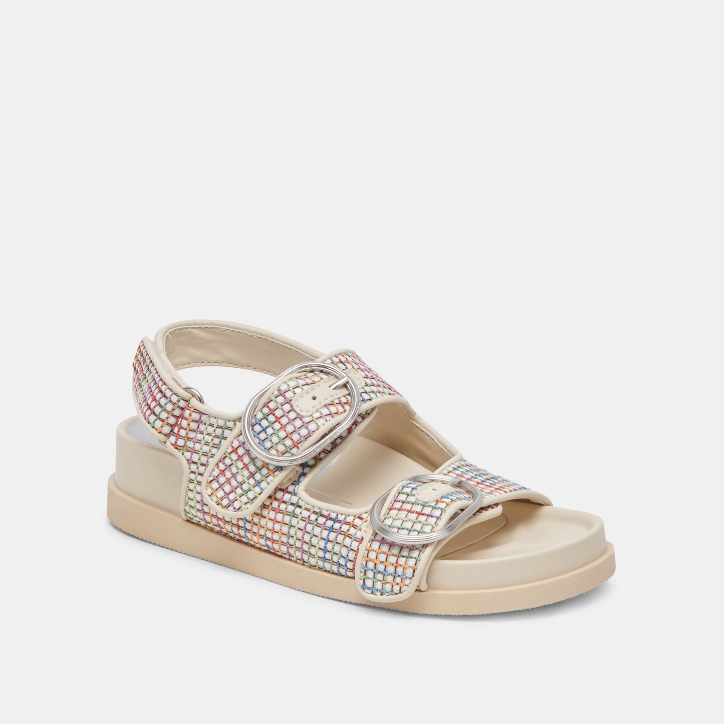 STARLA PRIDE SANDALS WHITE MULTI RAFFIA - WHITE MULTI RAFFIA