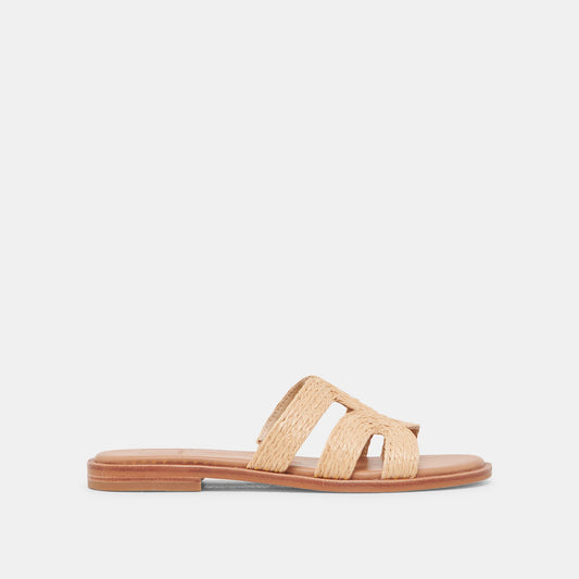 EMON SANDALS LT NATURAL RAFFIA - LT NATURAL RAFFIA