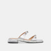 SILVER METALLIC LEATHER