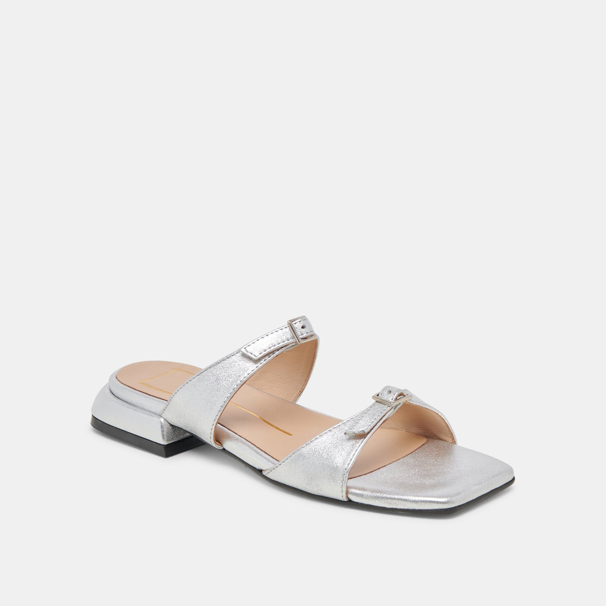 LAVERN SANDALS SILVER METALLIC LEATHER - SILVER METALLIC LEATHER