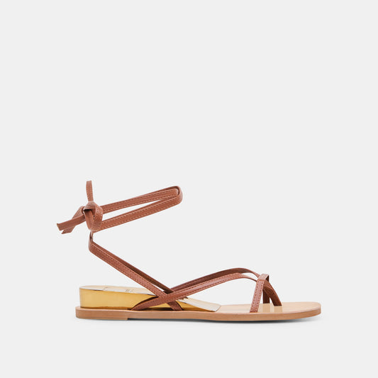 RUDIE SANDALS COGNAC LEATHER - COGNAC LEATHER
