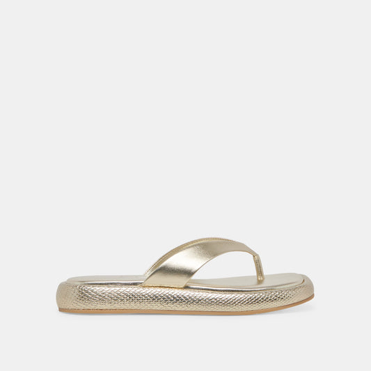 ADIN SANDALS PLATINUM DISTRESSED LEATHER - PLATINUM DISTRESSED LEATHER