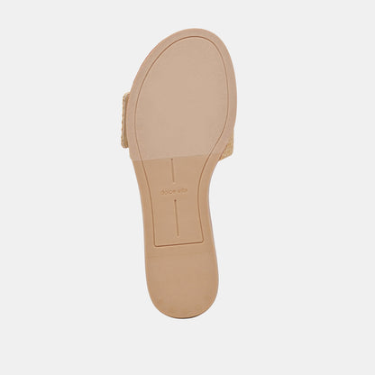 DANNA SANDALS NATURAL RAFFIA - NATURAL RAFFIA